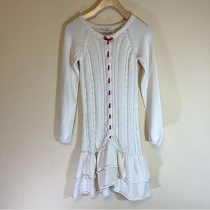 Hanna Andersson cable knit girls dress